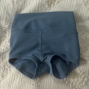 Comfy Kids Blue Ribbed Shorts